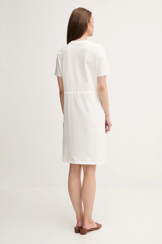 Îmbrăcăminte Tommy Hilfiger rochie din bumbac WW0WW45529 alb