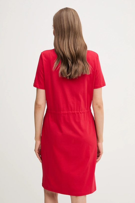 Îmbrăcăminte Tommy Hilfiger rochie din bumbac WW0WW45529 rosu