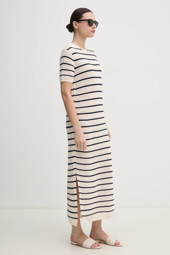 Рокля Tommy Hilfiger WW0WW44489 бежов SS25