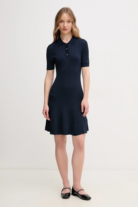 Платье Tommy Hilfiger WW0WW45512 тёмно-синий SS25