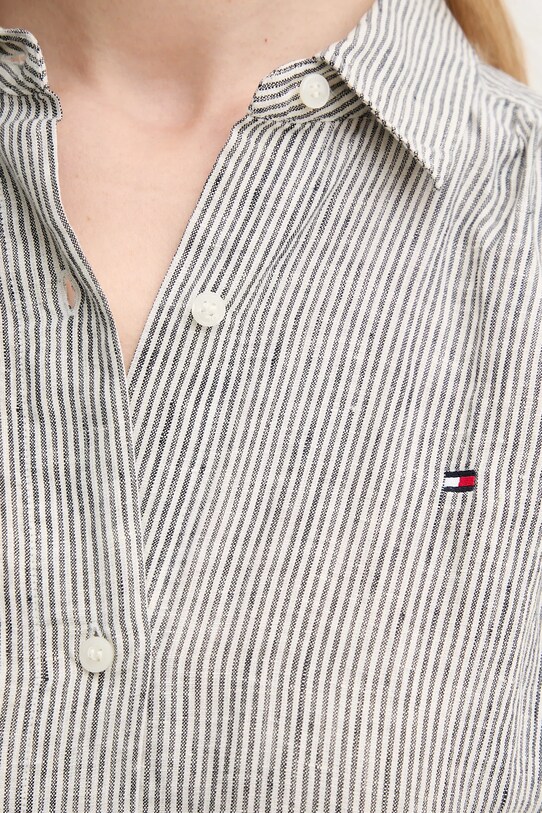 Льняное платье Tommy Hilfiger WW0WW44653 серый