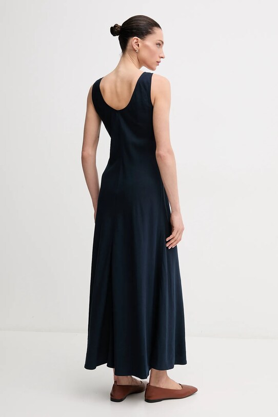 Tommy Hilfiger vászon ruha WW0WW46171 sötétkék SS25