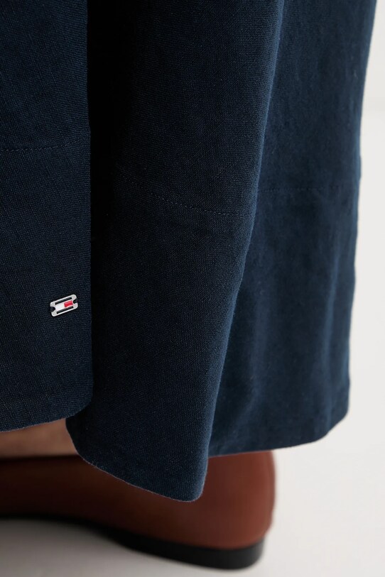 Tommy Hilfiger vászon ruha WW0WW46171 sötétkék