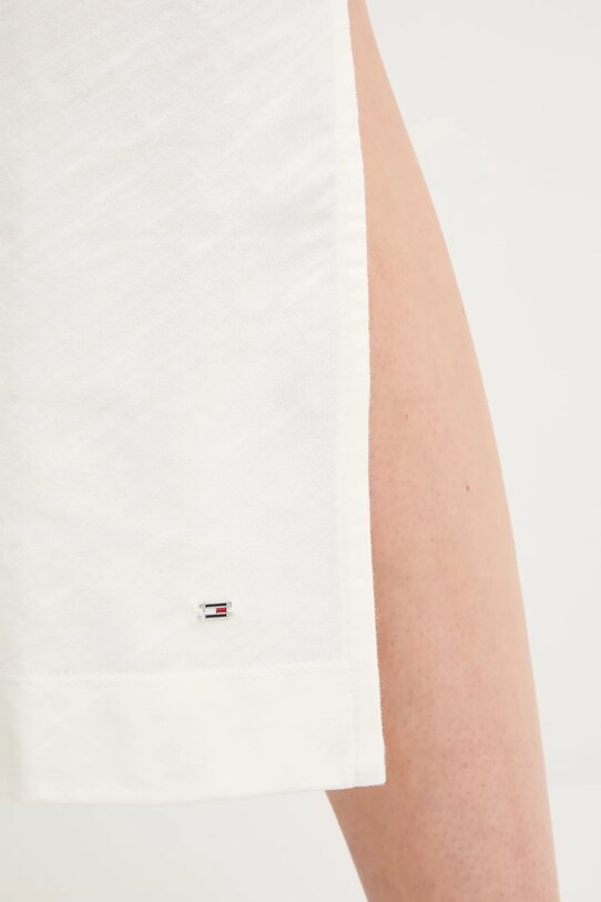 Tommy Hilfiger sukienka bawełniana WW0WW45159 beżowy