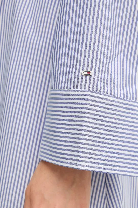 Tommy Hilfiger sukienka bawełniana WW0WW44660 niebieski