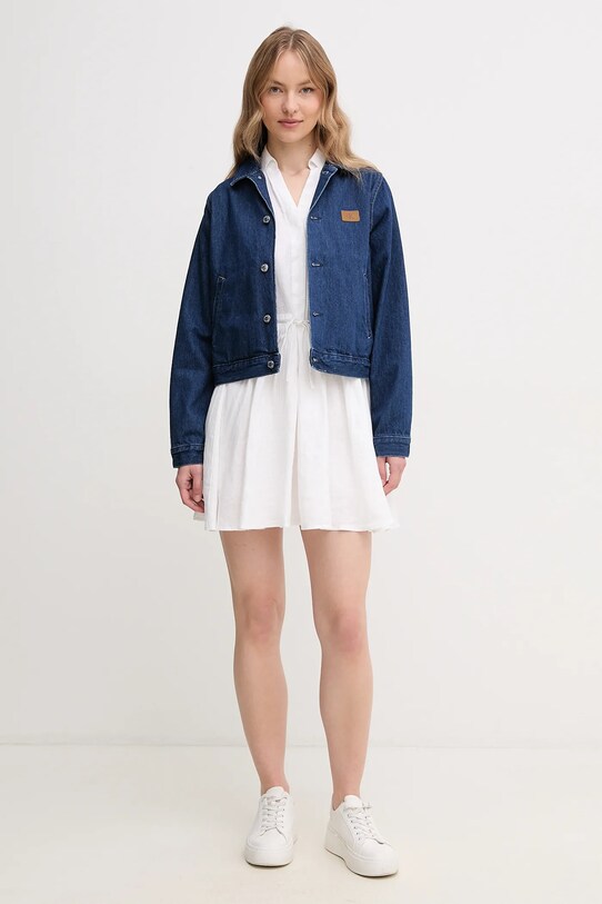 Tommy Hilfiger sukienka lniana WW0WW44672 biały SS25