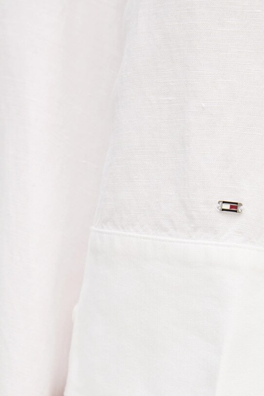 Tommy Hilfiger sukienka lniana WW0WW45939 beżowy
