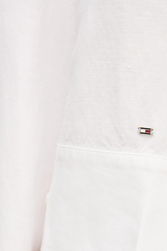 Tommy Hilfiger sukienka lniana WW0WW45939 beżowy