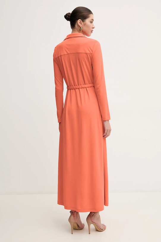 Dkny sukienka DD5J1H52 pomarańczowy SS25