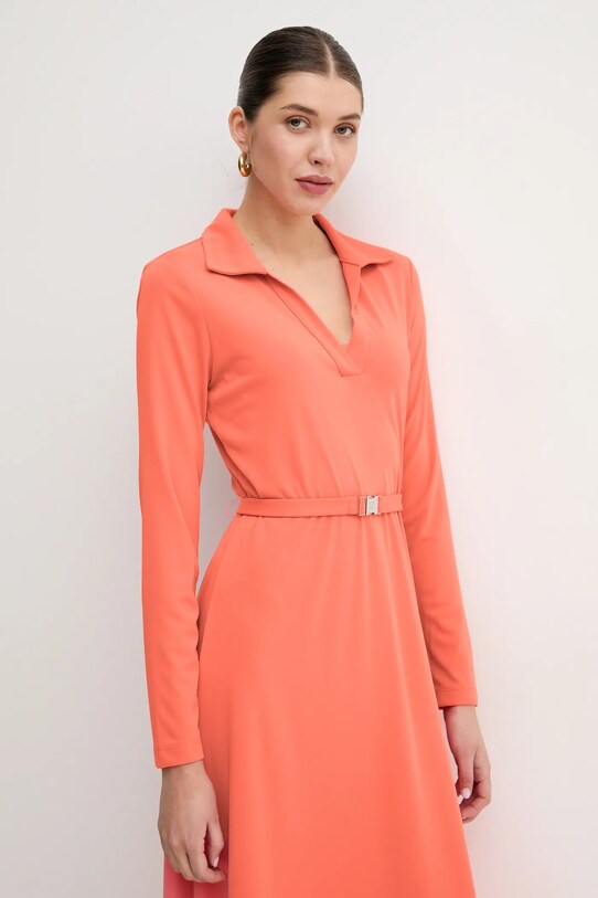 Dkny sukienka pomarańczowy DD5J1H52