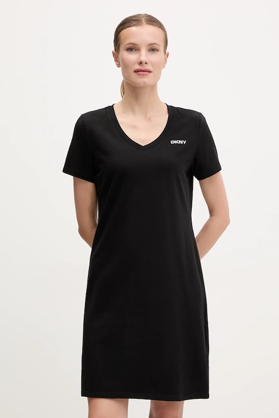 Šaty Dkny nášivka čierna DP5D4902