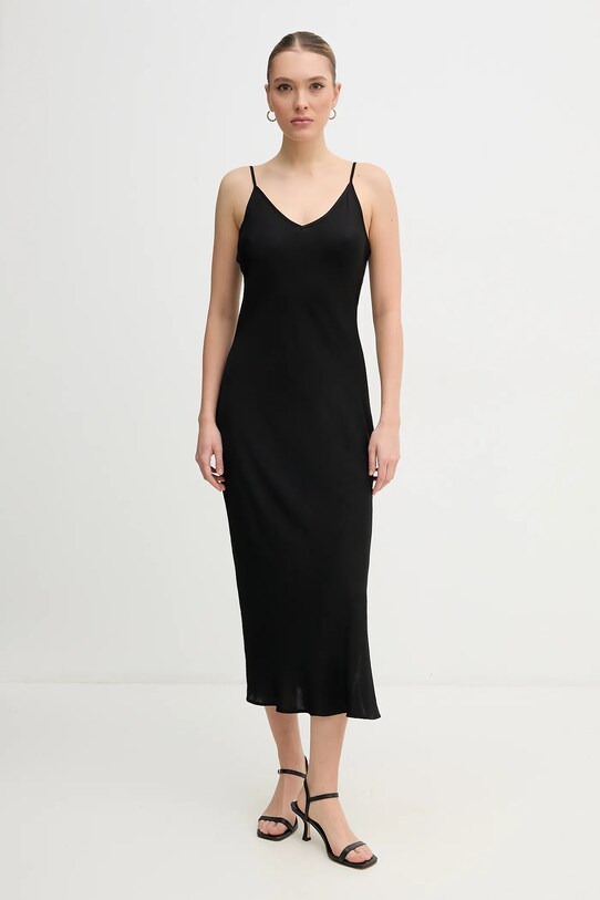 Dkny ruha vállas fekete DJ5D9053