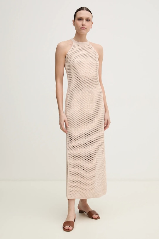 Dkny sukienka casual beżowy DJ5R0627