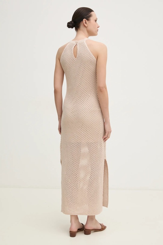 Dkny sukienka DJ5R0627 beżowy SS25