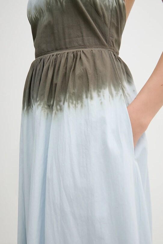 Хлопковое платье Dkny DJ5D9063 голубой
