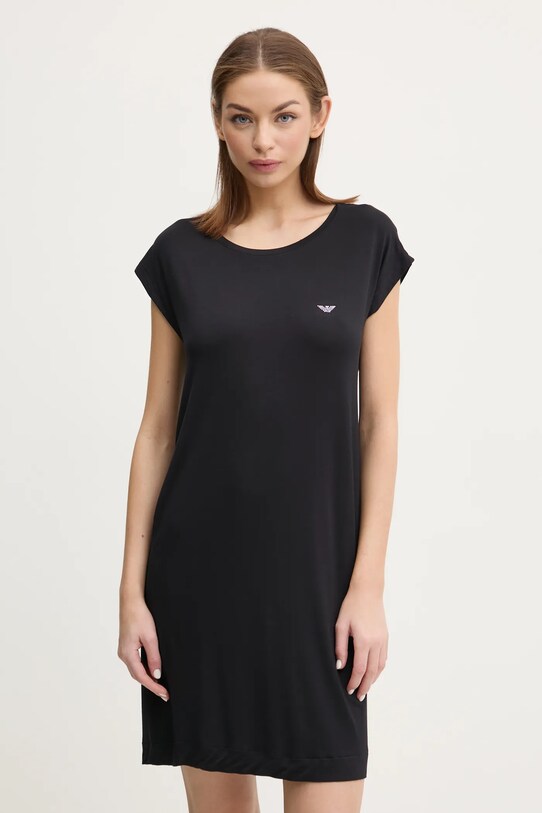Ночная рубашка Emporio Armani Underwear аппликация чёрный EW000521.AF10889