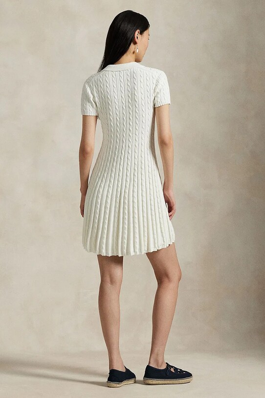 Памучна рокля Polo Ralph Lauren 211966310 бял SS25