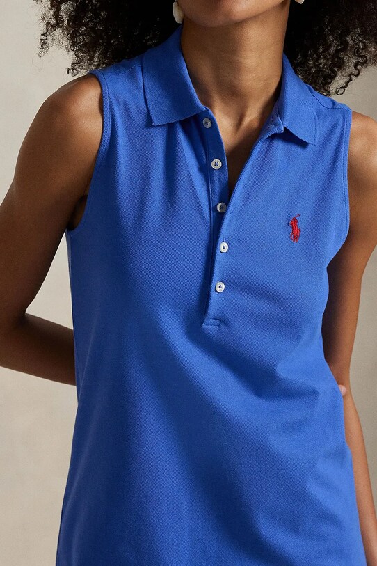 Бавовняна сукня Polo Ralph Lauren блакитний 211968292