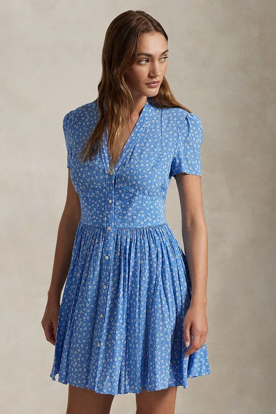 Odzież Polo Ralph Lauren sukienka 211969150 niebieski