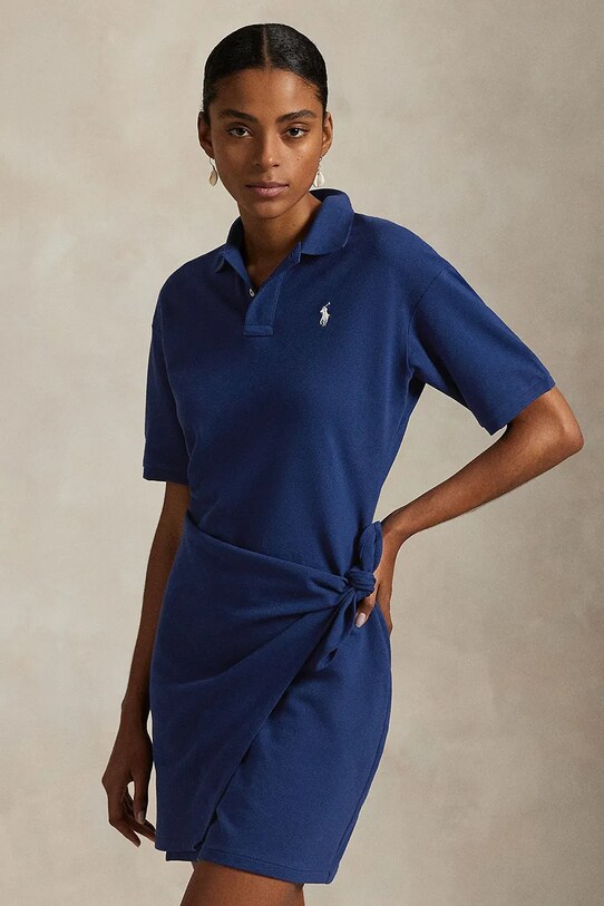 Дрехи Памучна рокля Polo Ralph Lauren 211A88516 син