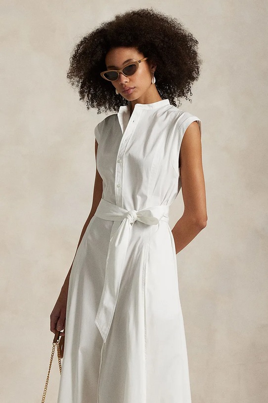 Îmbrăcăminte Polo Ralph Lauren rochie din bumbac 211969143 alb