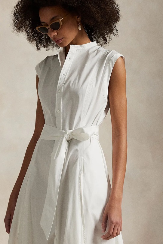 Polo Ralph Lauren rochie din bumbac alb 211969143