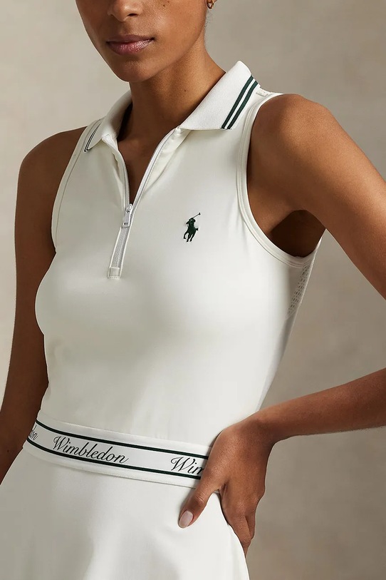 Polo Ralph Lauren rochie Wimbledon Collection alb 211970493