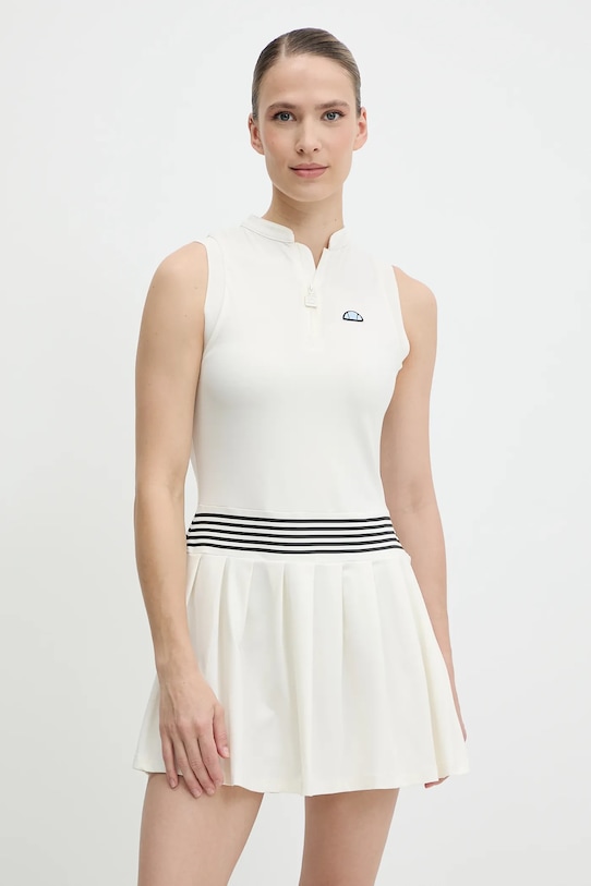Ellesse sukienka Medusa z elastanem beżowy SGZ21966