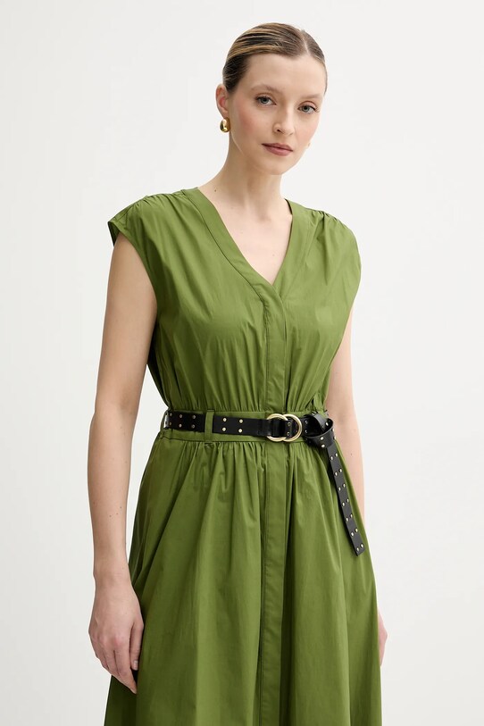 Obleka MICHAEL Michael Kors zelena MS5830KF4C