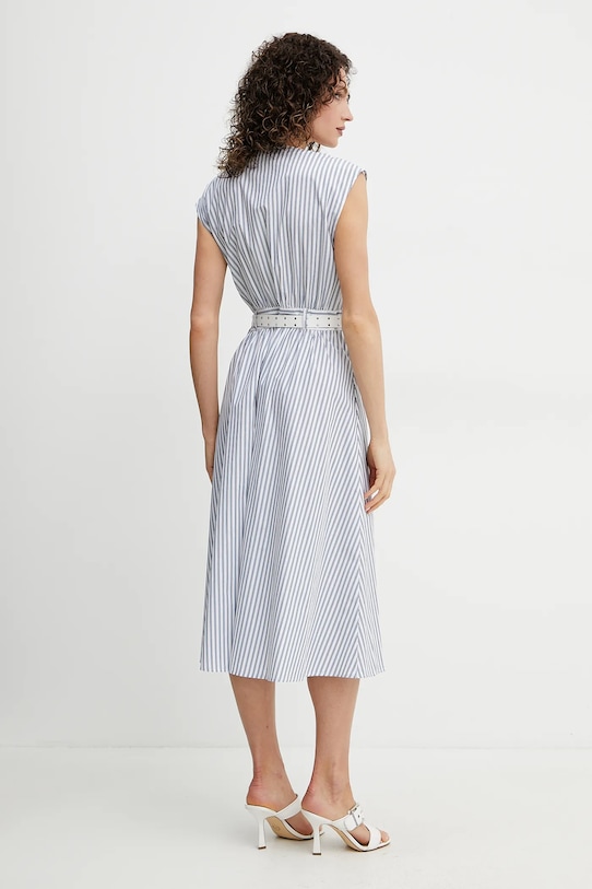 Îmbrăcăminte MICHAEL Michael Kors rochie din bumbac MS5830KHJ7 bleumarin