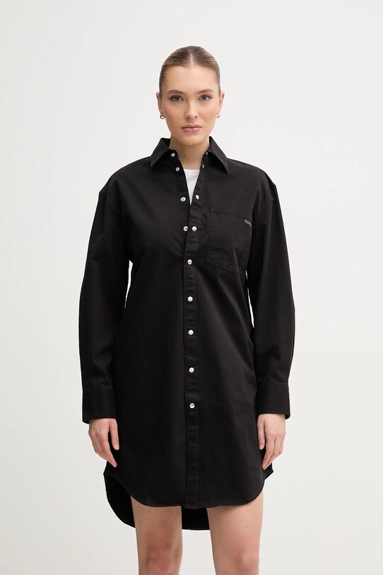 Obleka Calvin Klein Jeans J20J225270 črna SS25