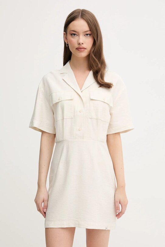 Сукня Calvin Klein Jeans casual бежевий J20J225297