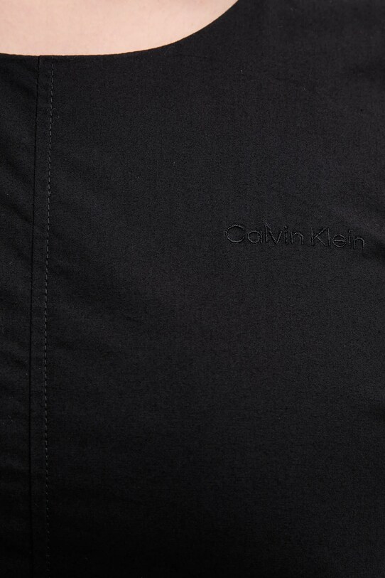 Bavlněné šaty Calvin Klein Jeans LV047AB000 černá
