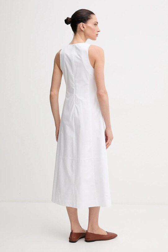 Calvin Klein Jeans sukienka bawełniana LV047B025G biały SS25