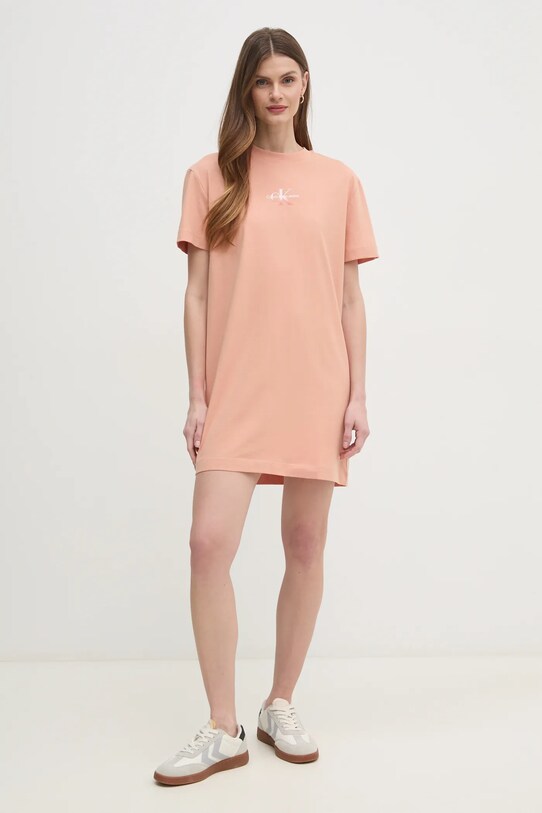 Сукня Calvin Klein Jeans J20J225273 помаранчевий SS25