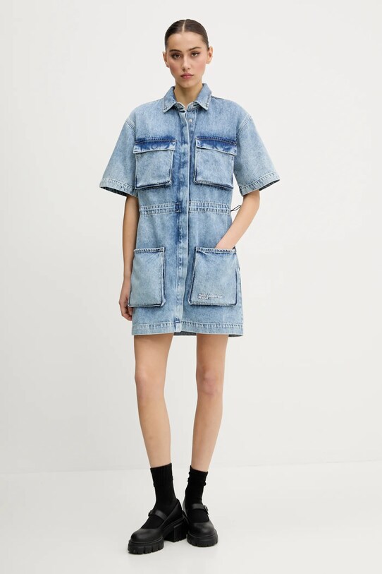 Karl Lagerfeld Jeans rochie A2W13056 albastru SS25