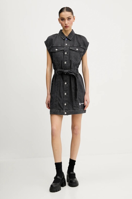 Traper haljina Karl Lagerfeld Jeans A2W13023 crna SS25