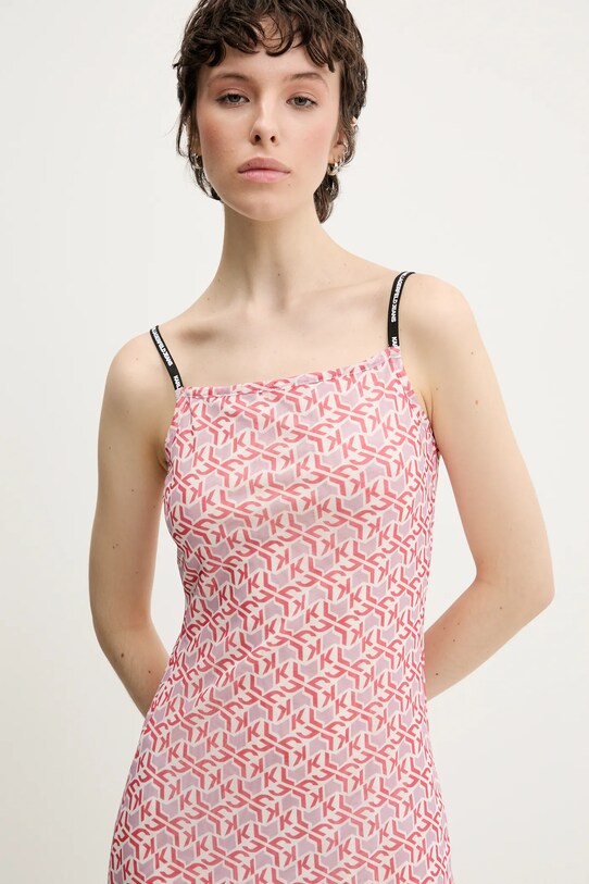Karl Lagerfeld Jeans rochie A2W13029 roz SS25