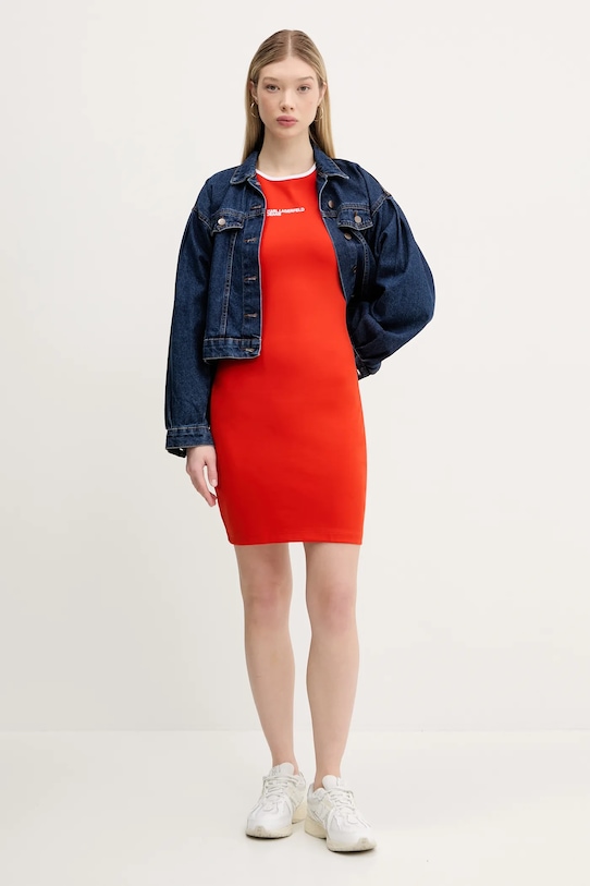 Karl Lagerfeld Jeans rochie A2W13051 portocaliu SS25