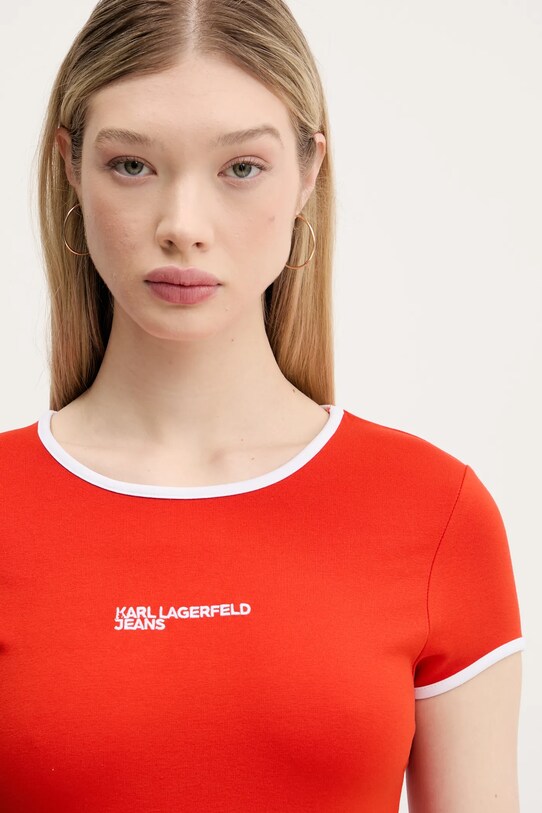 Karl Lagerfeld Jeans sukienka pomarańczowy A2W13051
