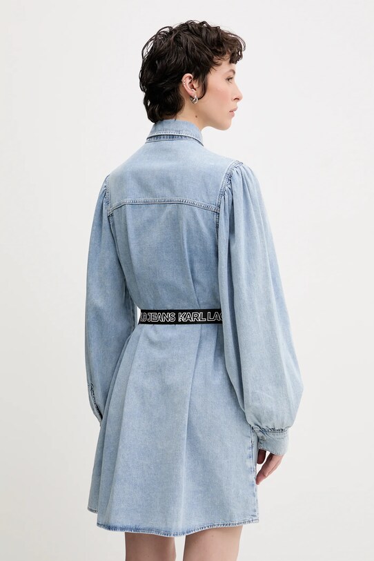 Îmbrăcăminte Karl Lagerfeld Jeans rochie din bumbac A2W13022 albastru