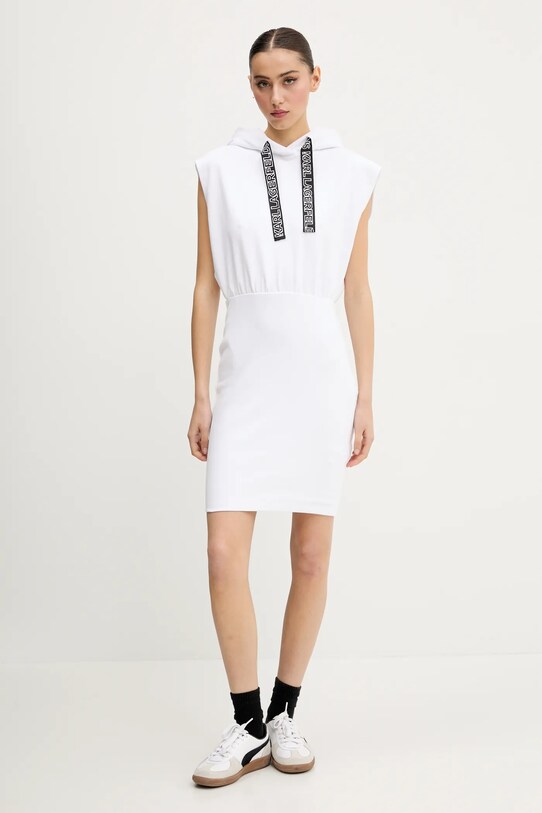 Бавовняна сукня Karl Lagerfeld Jeans A2W13033 білий SS25