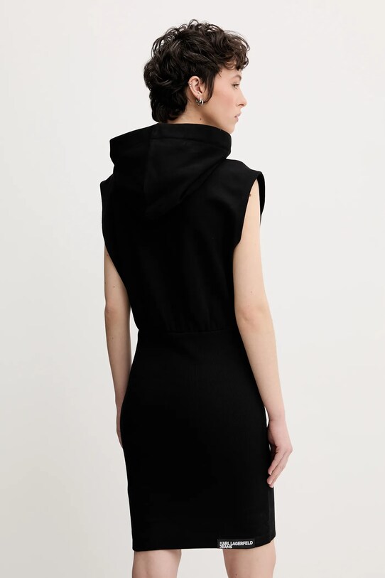 Îmbrăcăminte Karl Lagerfeld Jeans rochie din bumbac A2W13033 negru