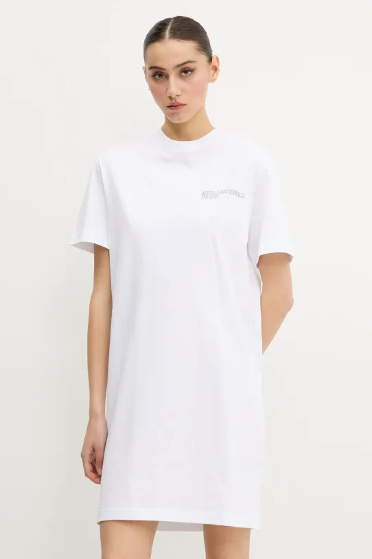 Îmbrăcăminte Karl Lagerfeld Jeans rochie din bumbac A2W13036 alb