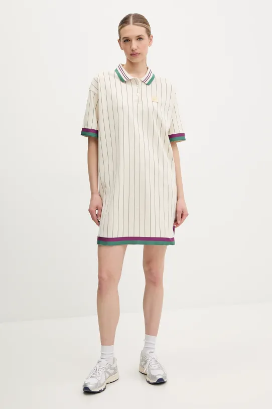 Fila sukienka bawełniana Lavinia FAW0998 beżowy SS25