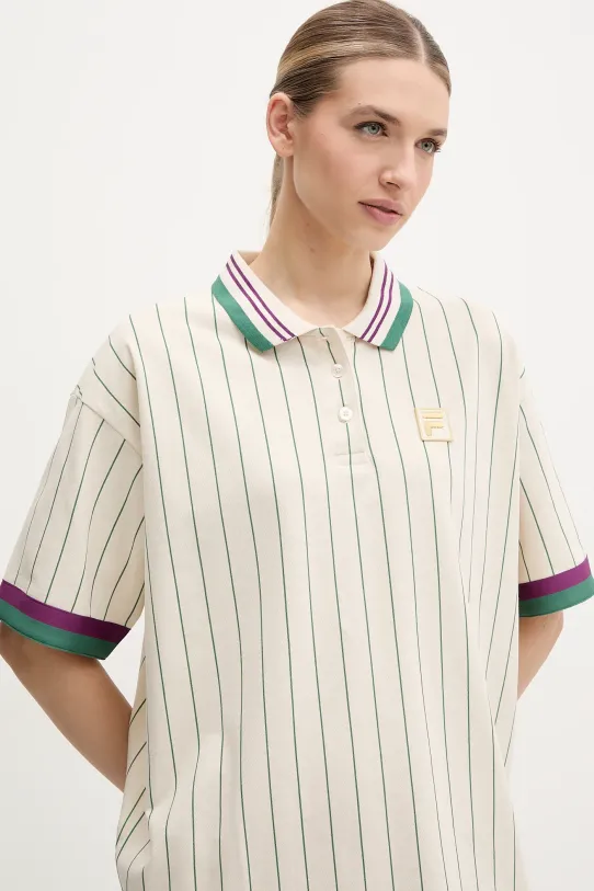 Fila sukienka bawełniana Lavinia beżowy FAW0998