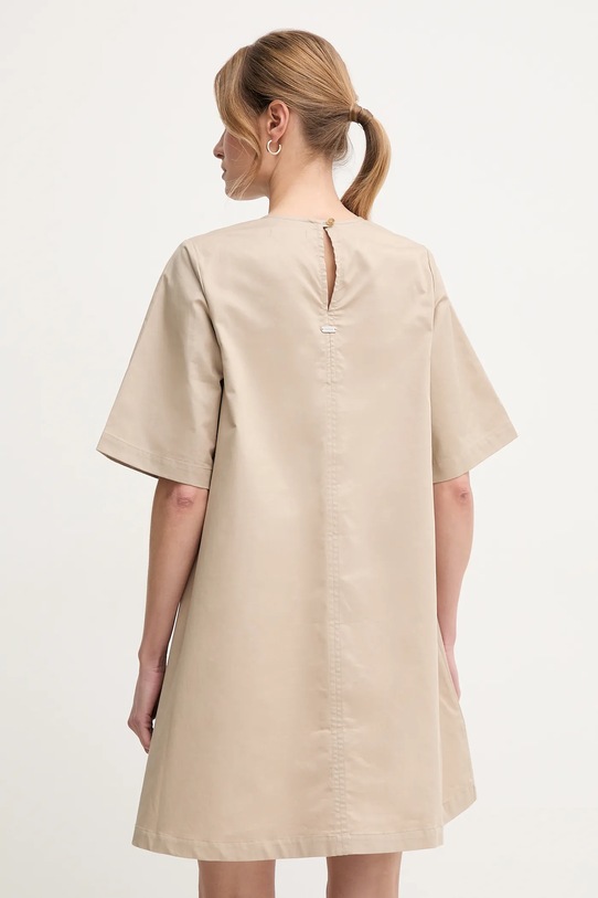 Odzież Barbour sukienka bawełniana Luna LDR0904SN31 beżowy