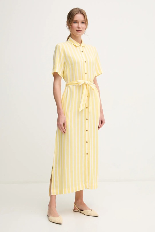 Barbour sukienka Adelaide casual żółty LDR0909YE32