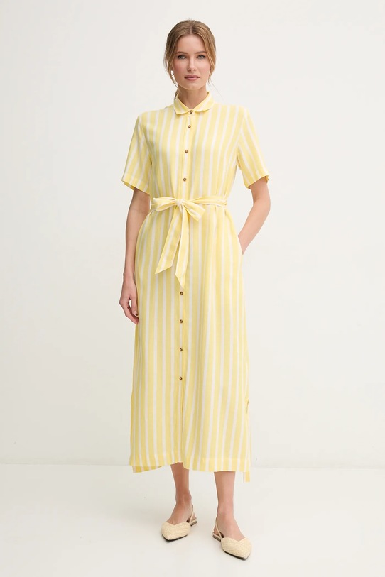 Barbour sukienka Adelaide LDR0909YE32 żółty SS25