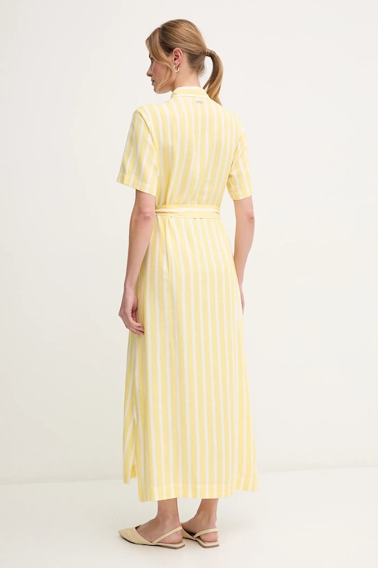 Odzież Barbour sukienka Adelaide LDR0909YE32 żółty